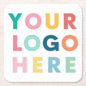 Aangepaste Business Logo Company Party Event Suppl Kartonnen Onderzetters (Voorkant)