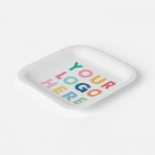 Aangepaste Business Logo Company Party Event Suppl Papieren Bordje (Gebogen)