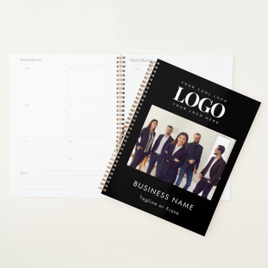 Aangepaste Business Logo Company Team Fotokalender Planner (Display)