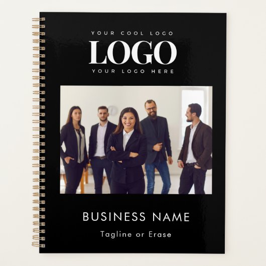 Aangepaste Business Logo Company Team Fotokalender Planner (Voorkant)