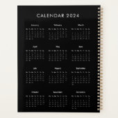 Aangepaste Business Logo Company Team Fotokalender Planner (Achterkant)