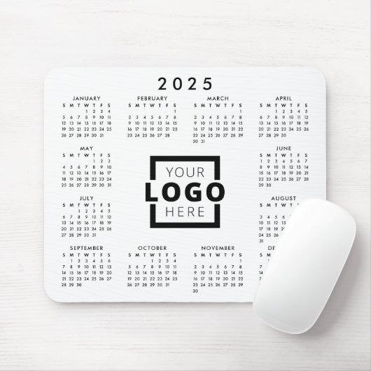 Aangepaste Business Logo Corporate 2025 Agenda Muismat (Met muis)