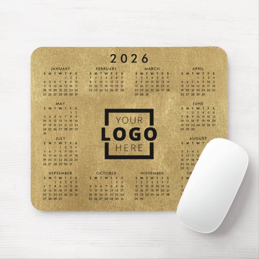 Aangepaste Business Logo Corporate 2026-agenda Muismat (Met muis)