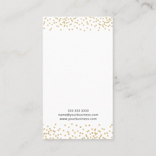 Aangepaste Business Logo Earring Display Visitekaartje (Achterkant)