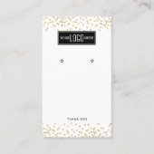 Aangepaste Business Logo Earring Display Visitekaartje (Voorkant)