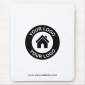 Aangepaste Business Logo en SMS Promotiemanje Muismat (Voorkant)