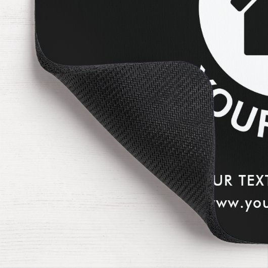 Aangepaste Business Logo en SMS Promotiemanje Muismat (Hoek)