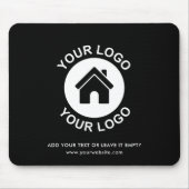 Aangepaste Business Logo en SMS Promotiemanje Muismat (Voorkant)