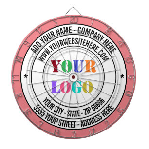 Aangepaste Business Logo en Tekst Business Dart Bo Dartbord