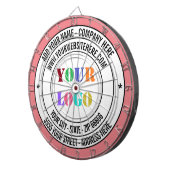 Aangepaste Business Logo en Tekst Business Dart Bo Dartbord (Voorkant Rechts)