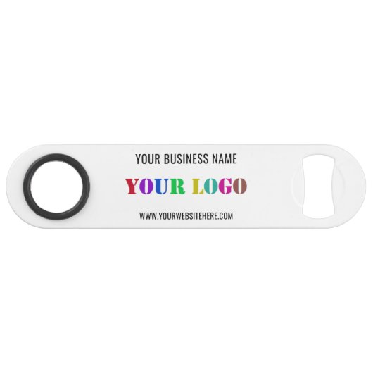 Aangepaste Business Logo en tekst Gepersonaliseerd Speed Flessenopener (Voorkant (Horizontaal))