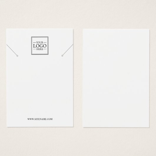 Aangepaste Business Logo Ketting Display Kaarten Visitekaartje (Voorkant /achterkant)