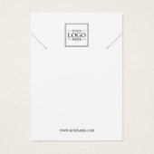 Aangepaste Business Logo Ketting Display Kaarten Visitekaartje (Voorkant)