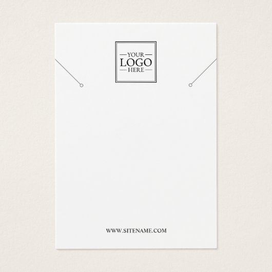 Aangepaste Business Logo Ketting Display Kaarten Visitekaartje (Voorkant)