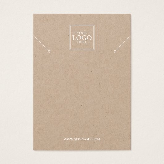 Aangepaste Business Logo Ketting Display Kaarten Visitekaartje (Voorkant)