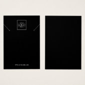 Aangepaste Business Logo Ketting Display Kaarten Visitekaartje (Voorkant /achterkant)