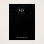 Aangepaste Business Logo Ketting Display Kaarten Visitekaartje (Voorkant)