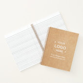 Aangepaste Business Logo Kraft Style Notitieboek (Binnen)