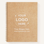 Aangepaste Business Logo Kraft Style Notitieboek (Voorkant)