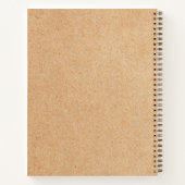 Aangepaste Business Logo Kraft Style Notitieboek (Achterkant)
