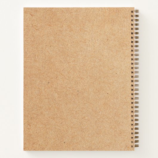 Aangepaste Business Logo Kraft Style Notitieboek (Achterkant)