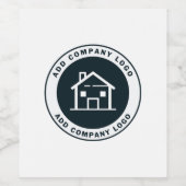 Aangepaste Business Logo-makelaar toevoegen Aangep Wijn Etiket (Enkel label)