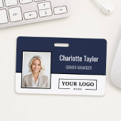 Aangepaste Business Logo Medewerker Foto Badge