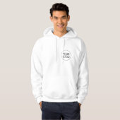 Aangepaste Business Logo Medewerker Personeel | vo Hoodie (Voorkant volledig)