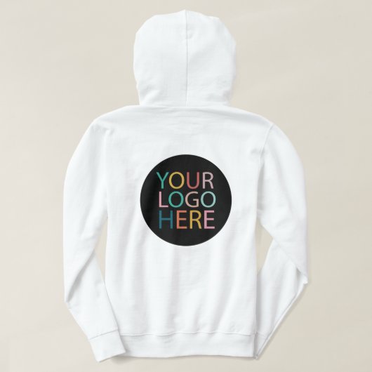 Aangepaste Business Logo Medewerker Personeel | vo Hoodie (Design achterkant)