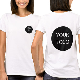 Aangepaste Business Logo Medewerker Personeel   vo T-shirt