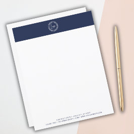 Aangepaste Business Logo Modern Minimal Navy