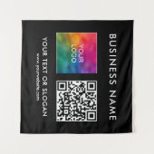 Aangepaste Business Logo Naam QR Code Vierkante Ac Wandkleed (Voorkant (horizontaal))