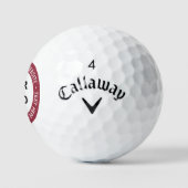 Aangepaste Business Logo Naam Tekst Stempel Golfba Golfballen (Logo)