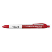 Aangepaste Business Logo Name Info Pen - Uw kleure (Bovenkant)
