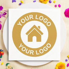 Aangepaste Business Logo- of Afbeelding-papierpart Servet