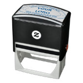 Aangepaste Business Logo Oval Self-Inking Stamp Zelfinktende Stempel (Product)
