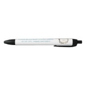Aangepaste Business Logo Promotionele Eenvoudige A Zwarte Inkt Pen (Bodem)
