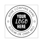 Aangepaste Business Logo Promotionele Elegante Ron Rubberstempel (Afrduk)