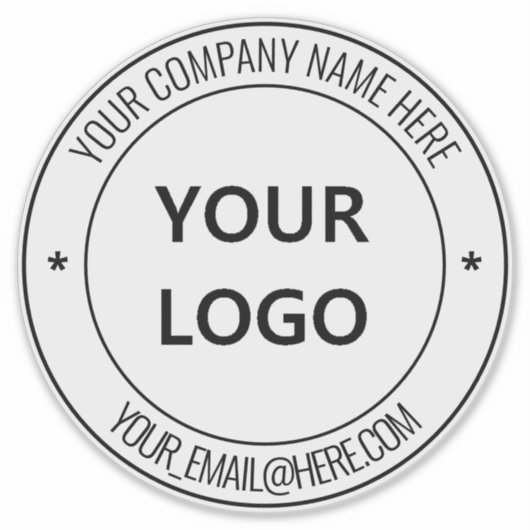 Aangepaste Business Logo Promotionele Sticker Sjab (Voorkant)
