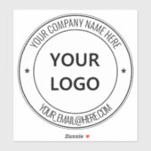 Aangepaste Business Logo Promotionele Sticker Sjab (Vel)