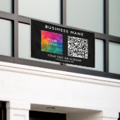 Aangepaste Business Logo QR Code Modern Outdoor Be Spandoek (Buitenkant Gebouw)
