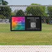 Aangepaste Business Logo QR Code Modern Outdoor Spandoek (Insitu)