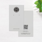 Aangepaste Business Logo QR Code Oorbellen Display Visitekaartje (Bureau)