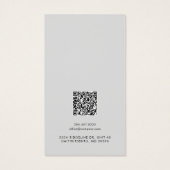 Aangepaste Business Logo QR Code Oorbellen Display Visitekaartje (Achterkant)