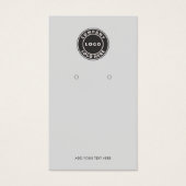 Aangepaste Business Logo QR Code Oorbellen Display Visitekaartje (Voorkant)
