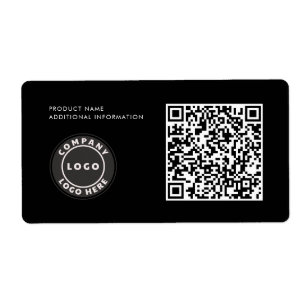 Aangepaste Business Logo QR Code Product-ID Etiket