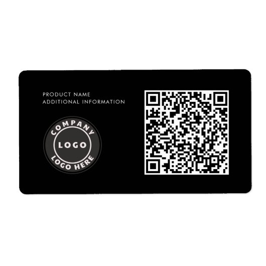 Aangepaste Business Logo QR Code Product-ID Etiket (Voorkant)
