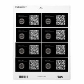 Aangepaste Business Logo QR Code Product-ID Etiket (Full Sheet)