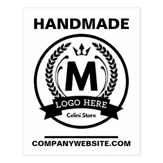 Aangepaste Business Logo Rubber Stamp – gepersonal Rubberstempel (Afrduk)