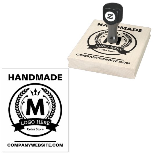 Aangepaste Business Logo Rubber Stamp – gepersonal Rubberstempel (Gestempeld)